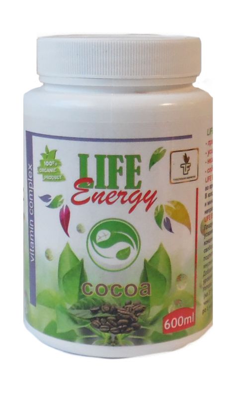 LIFE Energy cacao ефективний вітамінний комплекс для дієти 600 мл Тибетська формула