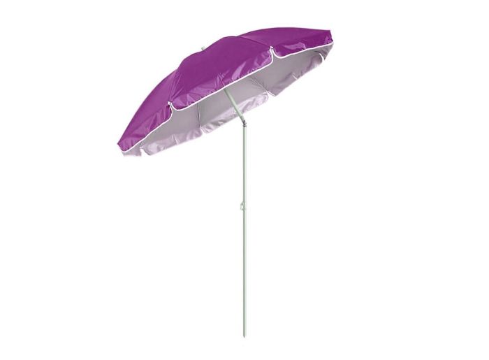 Пляжний парасольку з нахилом однотонний фіолетовий великий парасольку від сонця 1.75 м