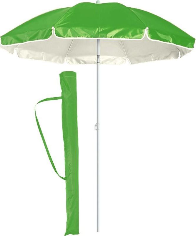 Великий пляжний садовий парасолю з нахилом салатовий 1.6 м парасолька від сонця для пляжу с оборкою
