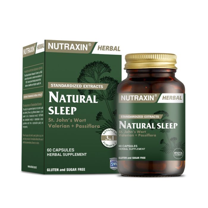 БАД для нормалізації сну та процесу засинання NATURAL SLEEP NUTRAXIN 60 капсул Biota