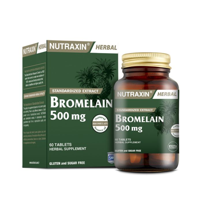 Бромелайн Nutraxin фермент для поліпшення травлення 60 таблеток Biota