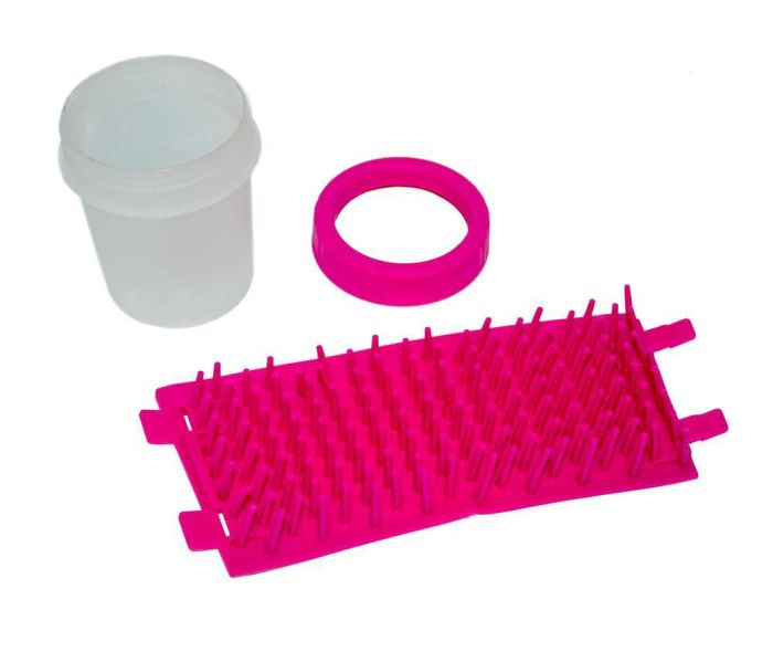 Лапомойка для собак Soft Gentle Silicone Bristles рожевий 0490 стакан для миття мойка для лап