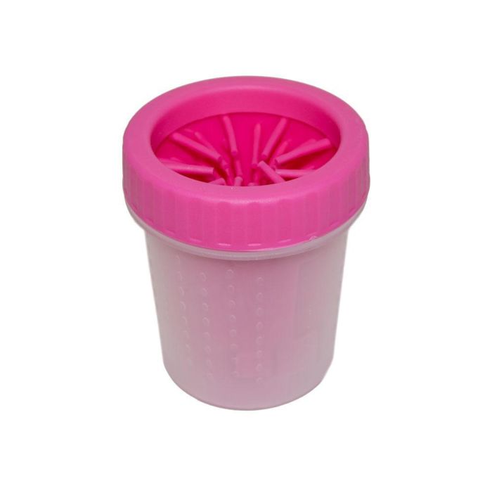 Лапомойка для собак Soft Gentle Silicone Bristles рожевий 0490 стакан для миття мойка для лап