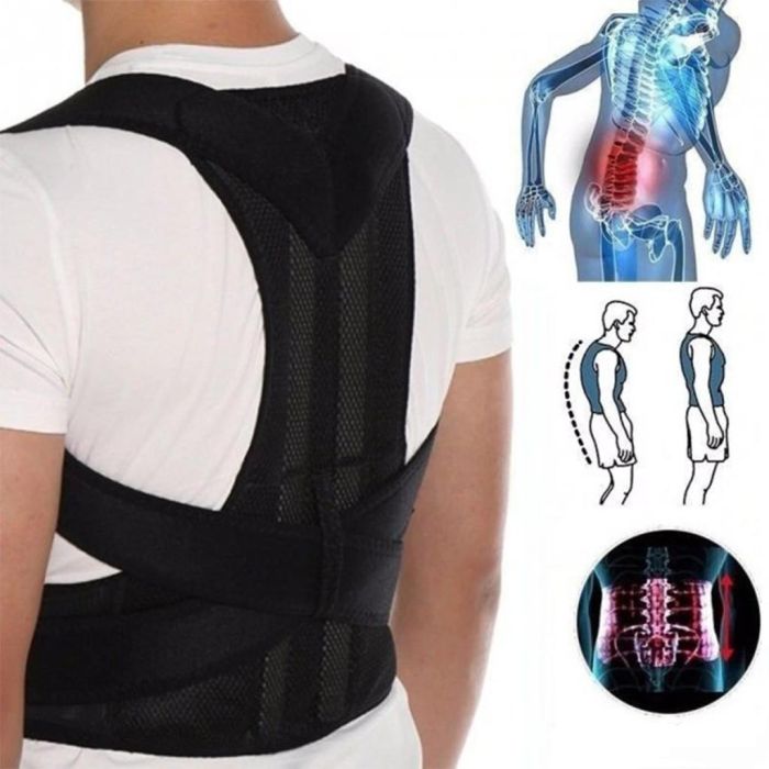 Ортопедичний корсет коректор для спини Back Pain Help Support Belt корсет для корекції постави Розмір XXL