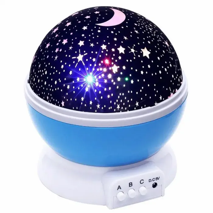Обертовий проектор зоряного неба нічний світильник Star Master Dream Rotating колір - синій