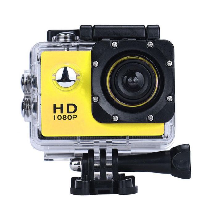 Нашлемная екстрім камера A7 Sports Cam HD 1080p спортивна водонепроникна колір - жовтий