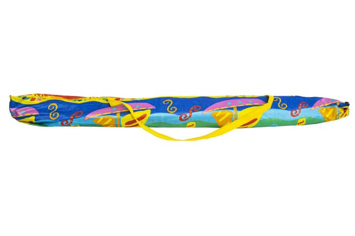 Кольорова парасолька пляжна с захистом от UV-променів Stenson 1.8 м прінт Човен зонтик для пляжа