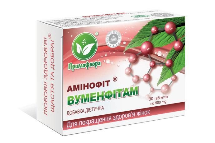 Вуменфитам аминофит для жіночого здоров'я 30 таблеток Примафлора