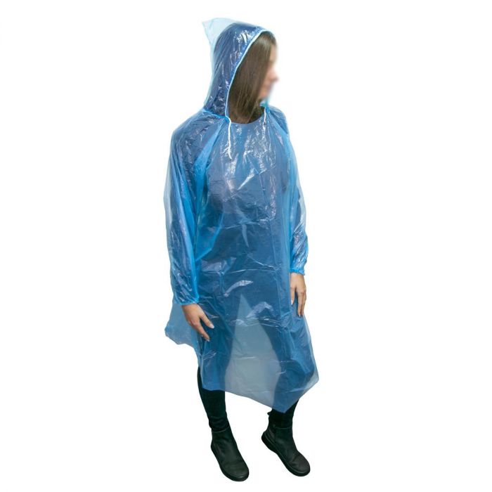 Чоловічий дощовик Синій 107*80 см плащ від дощу рибацький суцільний туристичний плащ дождевик