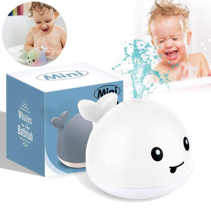 Іграшка для купання дітей Кит фонтан Mini Whale Fountain Білий дитячі іграшки у ванну плавающие игрушки