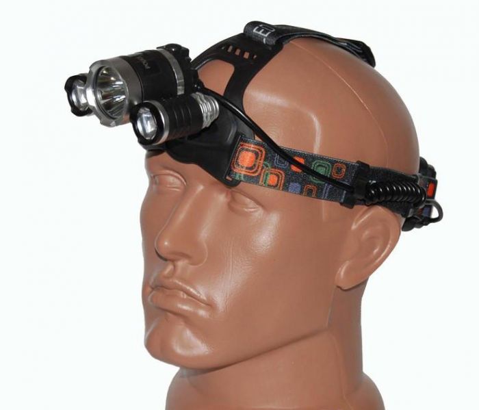 Налобний акумуляторний ліхтар Police BL-RJ3000-T6 ліхтарик на голову - налобний ліхтар для риболовлі