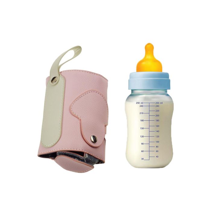 Підігрів для пляшечки USB Рожевий портативний підігрівач дитячого харчування подогреватель