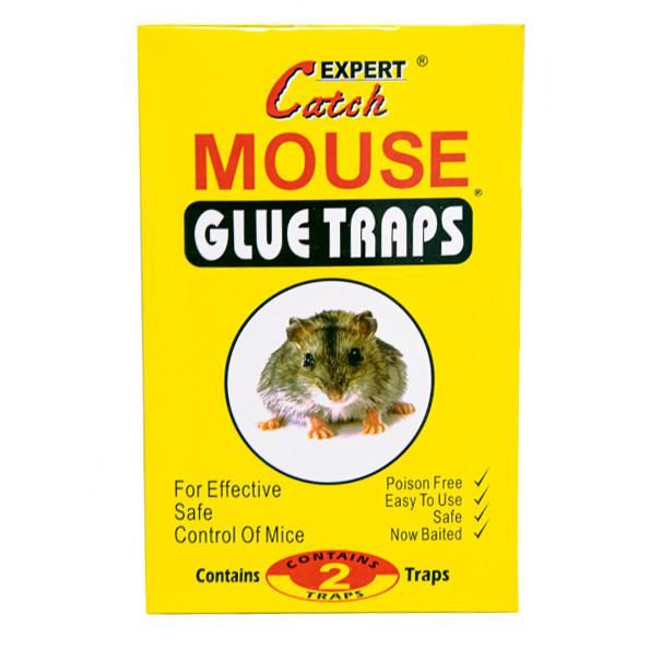 Клейова пастка для мишей Catch Expert - Mouse glue traps 2 аркуші липка мишоловка клейка 13х18 см