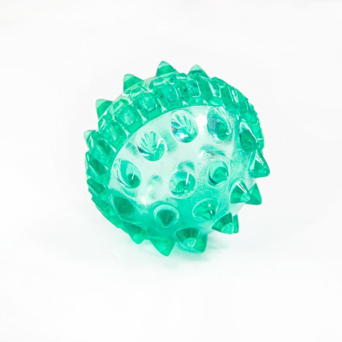 Масажер су джок кулька з шипами Їжачок 4 см Зелений масажер для пальців су джок - м'ячик су джок для дітей