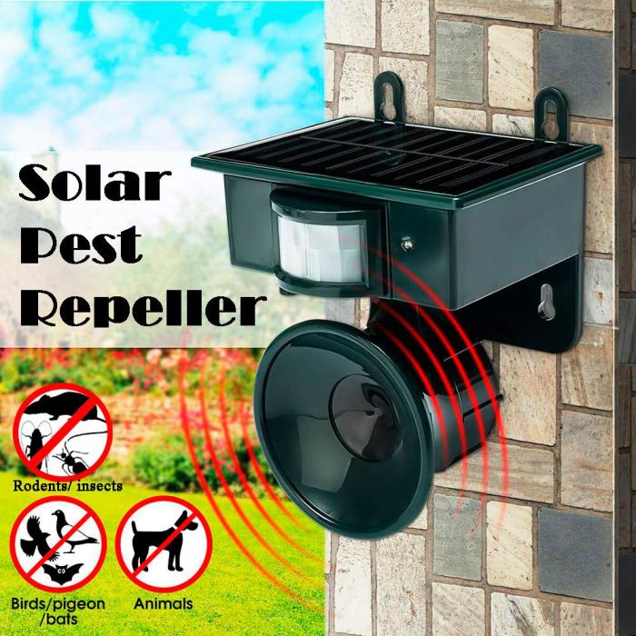 Ультразвуковий відлякувач гризунів та комах Solar Pest Repeller NY 2002 ультразвук для собак птахів