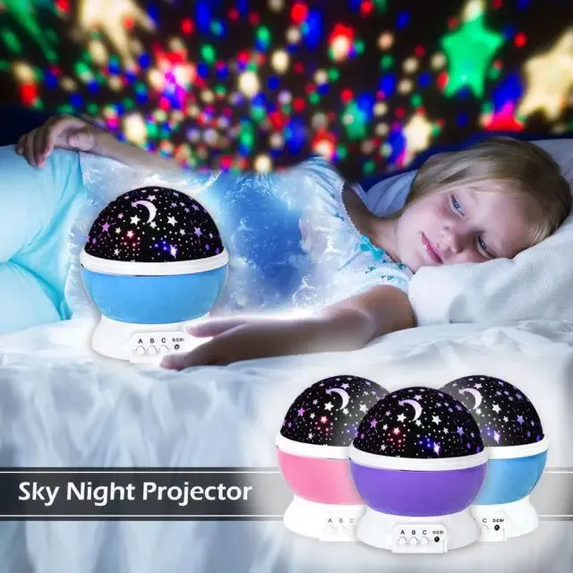 Обертовий проектор зоряного неба нічний світильник Star Master Dream Rotating колір - синій