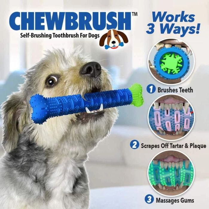 Собача кістка щітка для зубів Chewbrush кісточка для чищення зубів собак