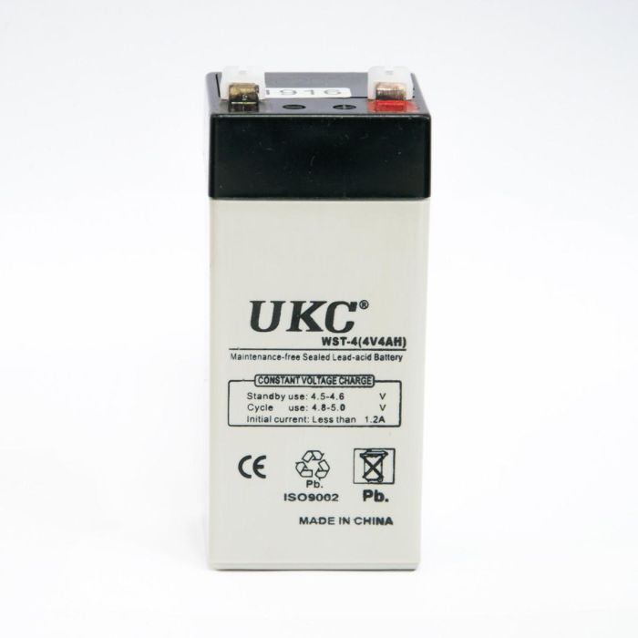Agm акумулятор для ліхтаря UKC WST-4 акумуляторна батарея - свинцевий акумулятор для ваг 4v 4ah аккумулятор