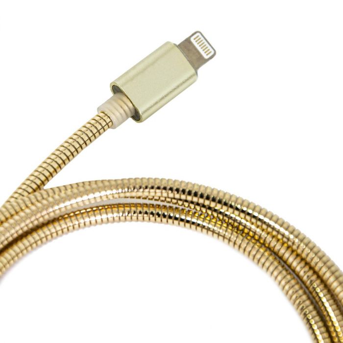 Кабель для смартфона - шнур Type-C Spring Золотистий 1м тайп сі зарядка кабель телефонний кабель тайп си