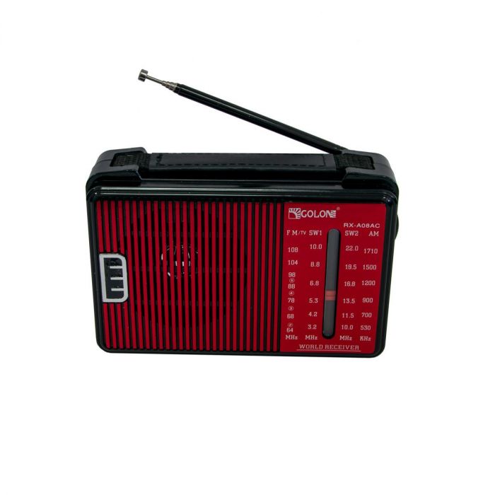 Радіоприймач Golon RX A08 Червоний радіо на батарейках FM-AM приймач