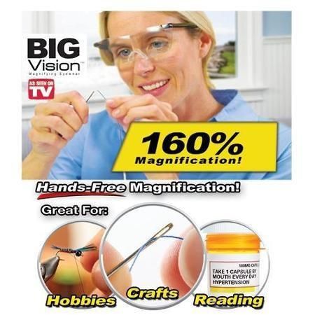 Збільшувальні окуляри-лупа BIG VISION 160% для рукоділля