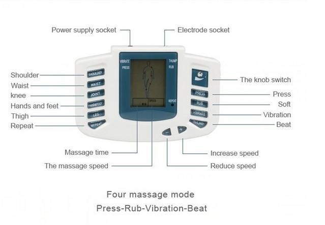 Електронний масажер JR-309 електро міостимулятор для всього тіла