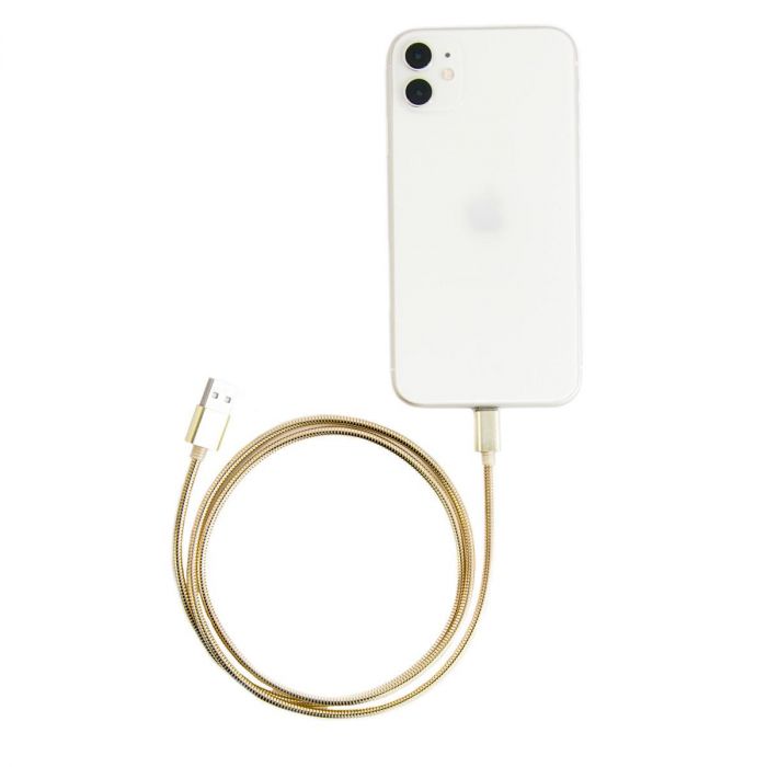 Кабель для смартфона - шнур Type-C Spring Золотистий 1м тайп сі зарядка кабель телефонний кабель тайп си