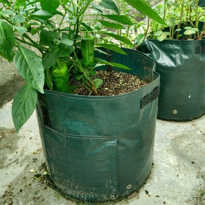 Мішок для розсади/рослин Зелений плантатор для вирощування овочів картоплі та помідорів 43х33см