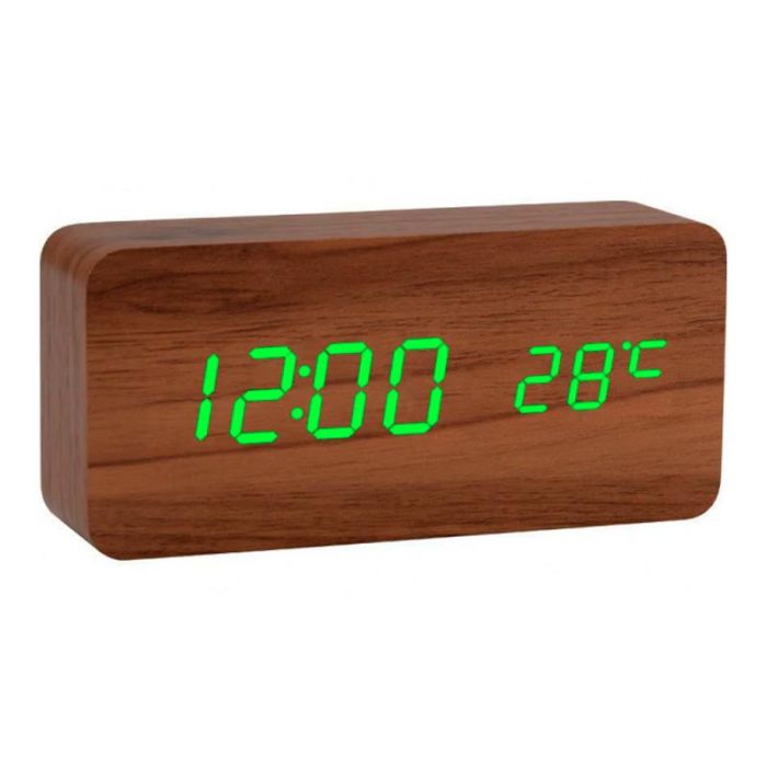 Годинник електронний настільний VST-862 Коричневий led годинник з термометром деревянные часы