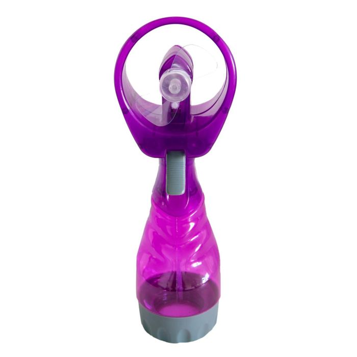Ручний вентилятор із зволожувачем Water Spray Fan Фіолетовий портативний вентилятор із розпиленням води