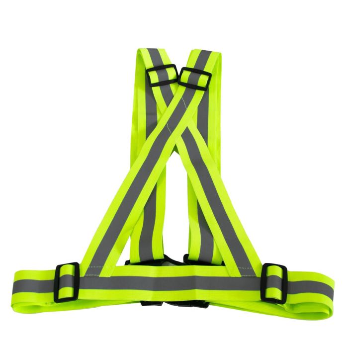 Світловідбивний жилет для велосипедиста Reflective Suspenders Belt Салатовий сигнальний жилет-підтяжки