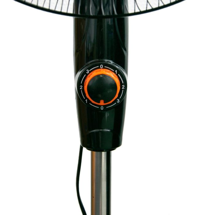 Підлоговий вентилятор для дому KHATA Plus+ FN2151 100W Чорно-помаранчевий побутовий вентилятор колонний