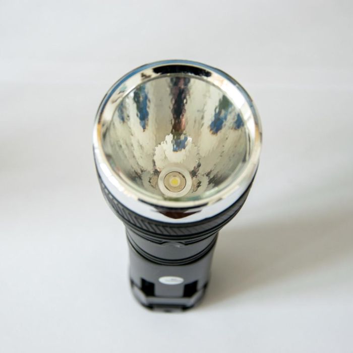 LED ліхтар акумуляторний ASK 227 Чорний ліхтарик ручний світлодіодний фонарик на аккумуляторе