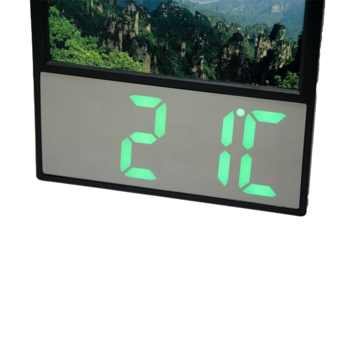 Настільний годинник електронний з фоторамкою DS-6608 LED годинник з термометром часы-фоторамка