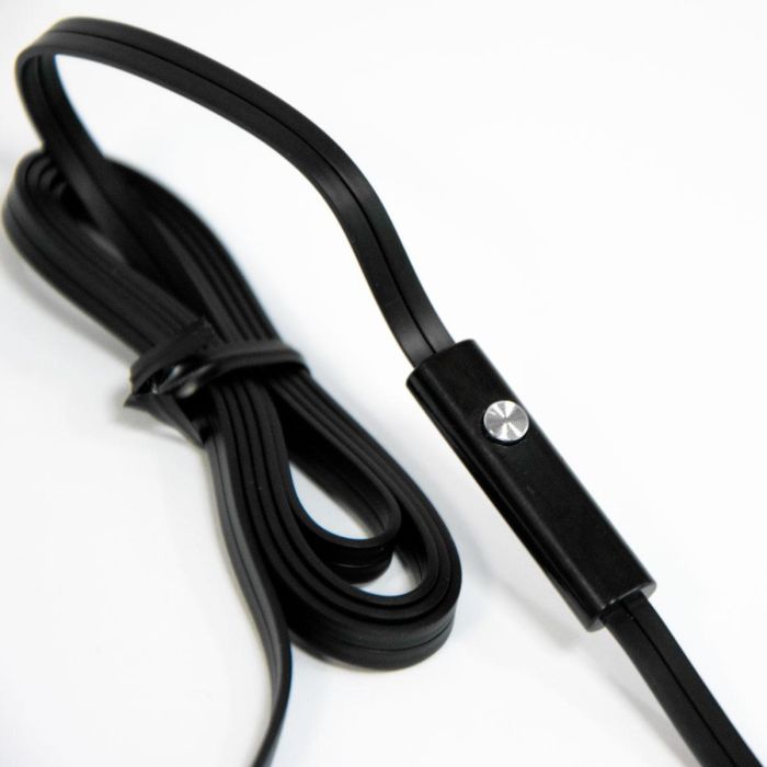 Вакуумні навушники проводні Celebrat mod. D1 Чорні гарнітура навушники з мікрофоном вакуумные наушники