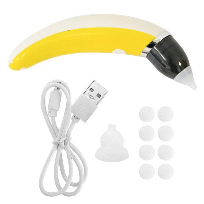 Назальний аспіратор дитячий Sniffing Equipment For Children Біло-жовтий відсмоктувач соплів електричний