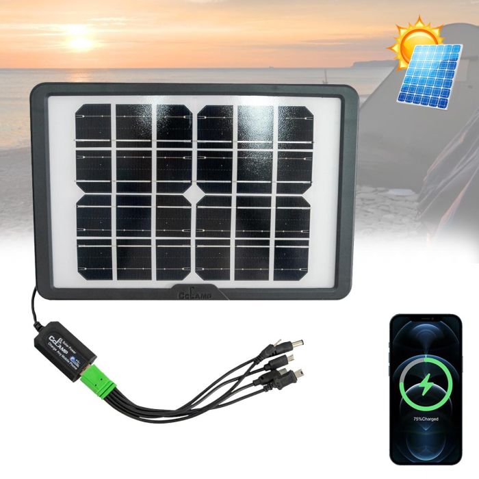Сонячна батарея для телефону з USB CcLamp CL-680 8W 6V 1.3A портативний зарядний пристрій на сонячних батареях
