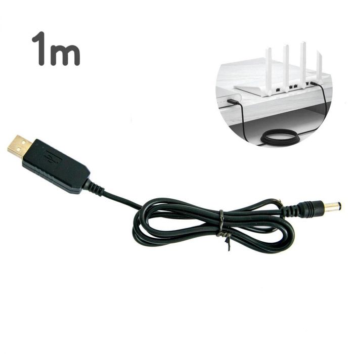 Кабель USB to DC 5.5 mm 1 м DC кабель живлення від USB кабель живлення для роутера від юсб