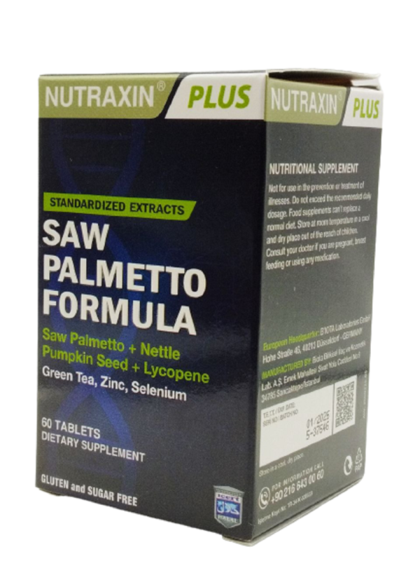 Saw Palmetto Formula для здоров'я простати та чоловічої сили в цілому Nutraxin Biota 60 таблеток