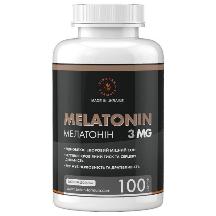 Мелатонін гормон сну 60 капсул Тібетська формула
