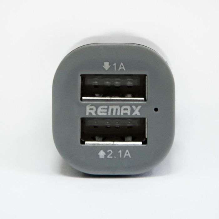 Автомобільна зарядка для телефона 12-24V Remax CC201 2хUSB Чорна зарядка в авто 1/2.1А автозарядка