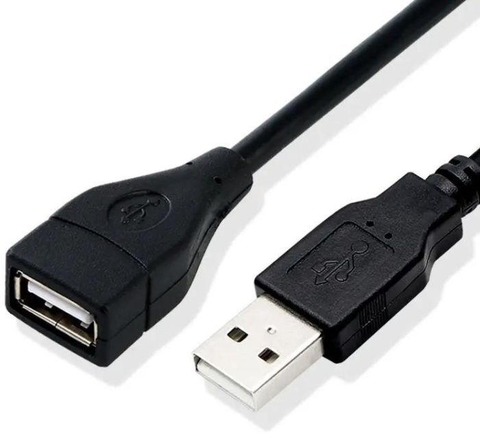 USB подовжувач 2.8 м High speed computer cable Чорний кабель подовжувач USB тато-мама ЮСБ удлинитель