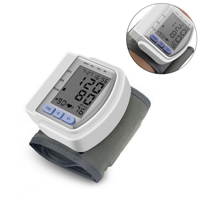 Автоматичний тонометр на зап'ястя Blood Pressure Monitor CK-102S електронний тискомір сфигмоманометр