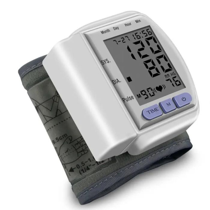 Автоматичний тонометр на зап'ястя Blood Pressure Monitor CK-102S електронний тискомір сфигмоманометр