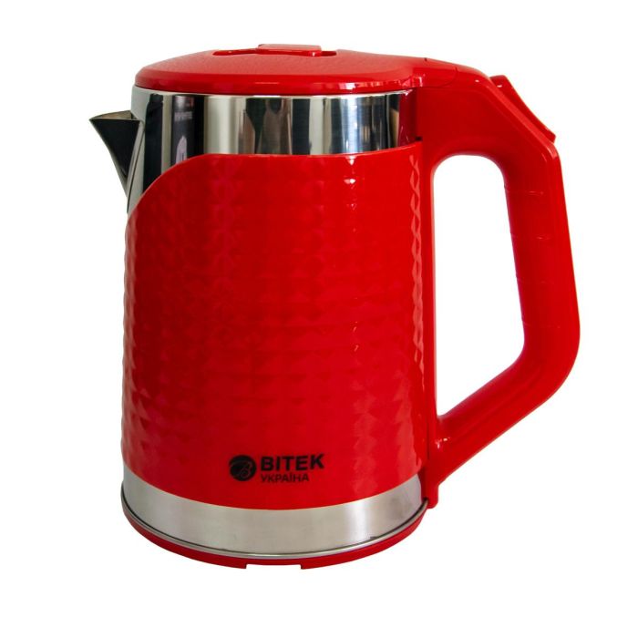 Електрочайник BITEK BT-3118 Червоний електричний чайник на 2.2 л 2000W электро чайник