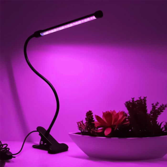 Фітолампа для рослин Plant Grow Light 20LED 10W USB фітосвітильник лампи для розсади квітів