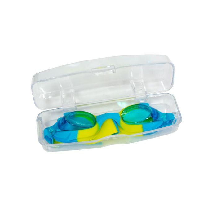Дитячі окуляри для плавання Синьо-жовтий окуляри для басейну дитячі з берушами окуляри для плавання