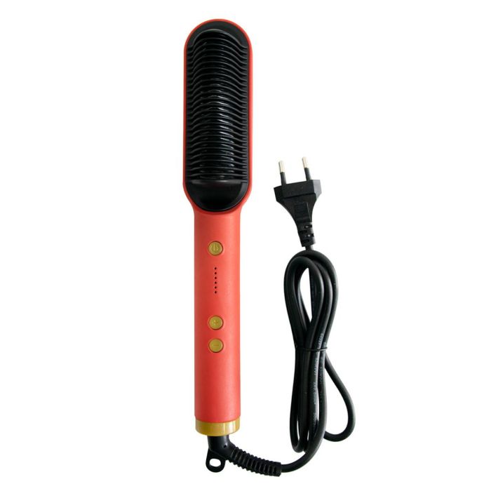 Випрямляч для волосся Hair straightener HQT-909B Червоний вирівнювач розчіска 34W расческа выпрямитель