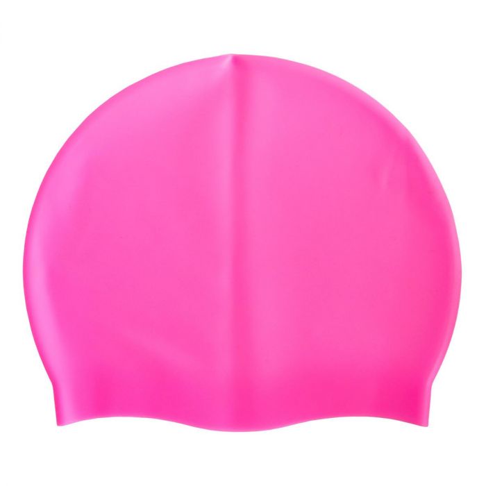 Шапочка для плавання Рожева Silicone Swim Cap силіконова шапочка для плавання плавальна шапочка