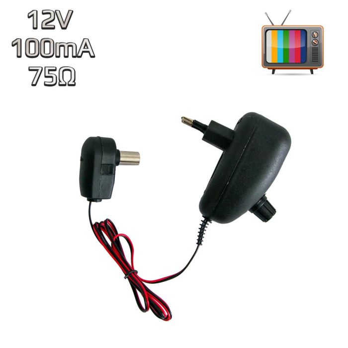 Блок живлення для антенного підсилювача Zolan 14266AD 12V 100mA Регульований блок живлення із сепаратором ТВ/F